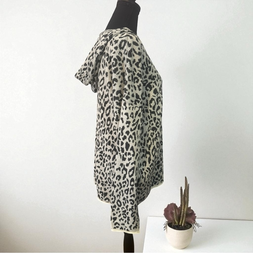 Fate Black and Cream Leopard Print Sweater - Picture 3 of 4